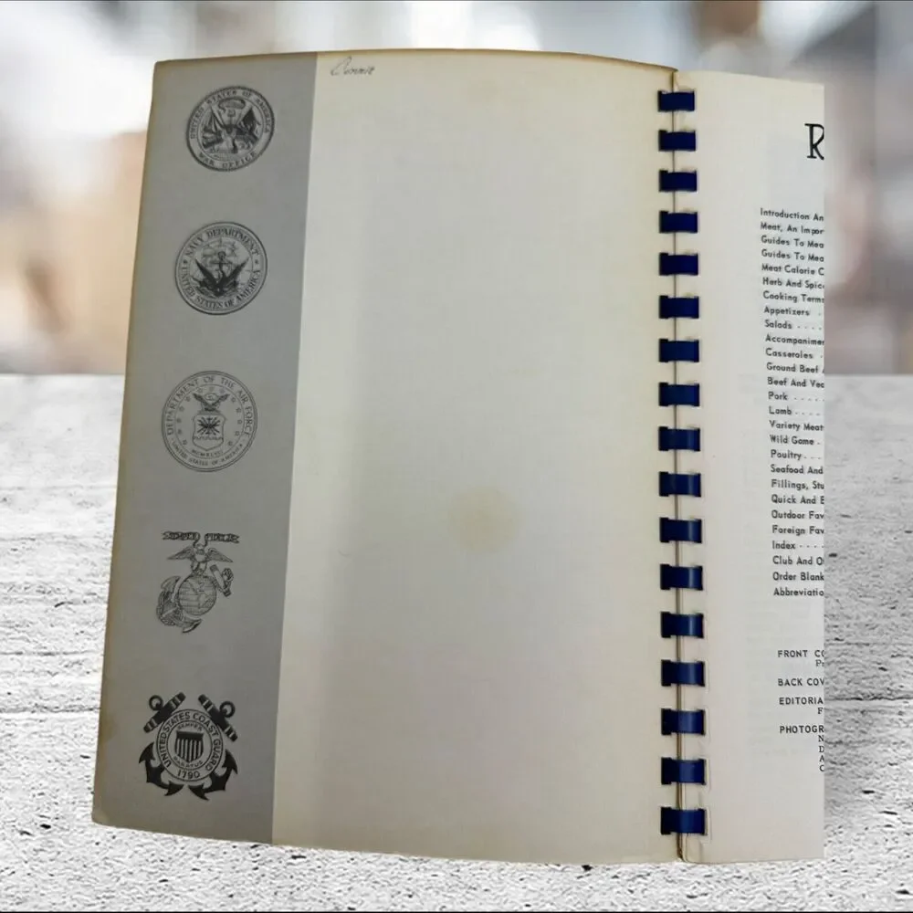 COOK BOOK 1964 meats